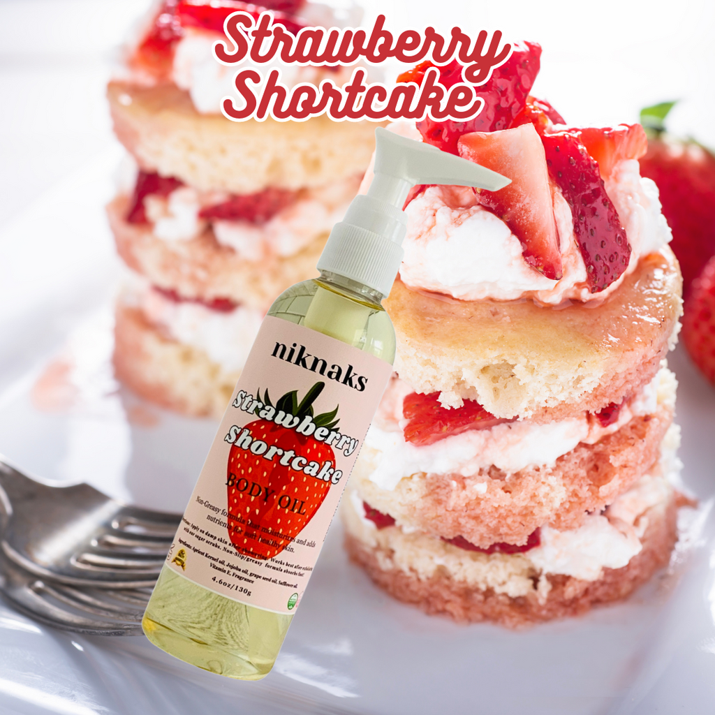 Handcrafted Strawberry Shortcake Body Oil